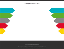 Tablet Screenshot of cashpayloans.com